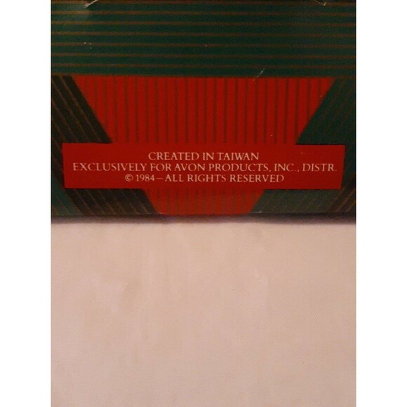 Vtg Avon Snow Fantasy Jewel Tone Christmas Ornament Mandolin 1984 NOS - Picture 5 of 6